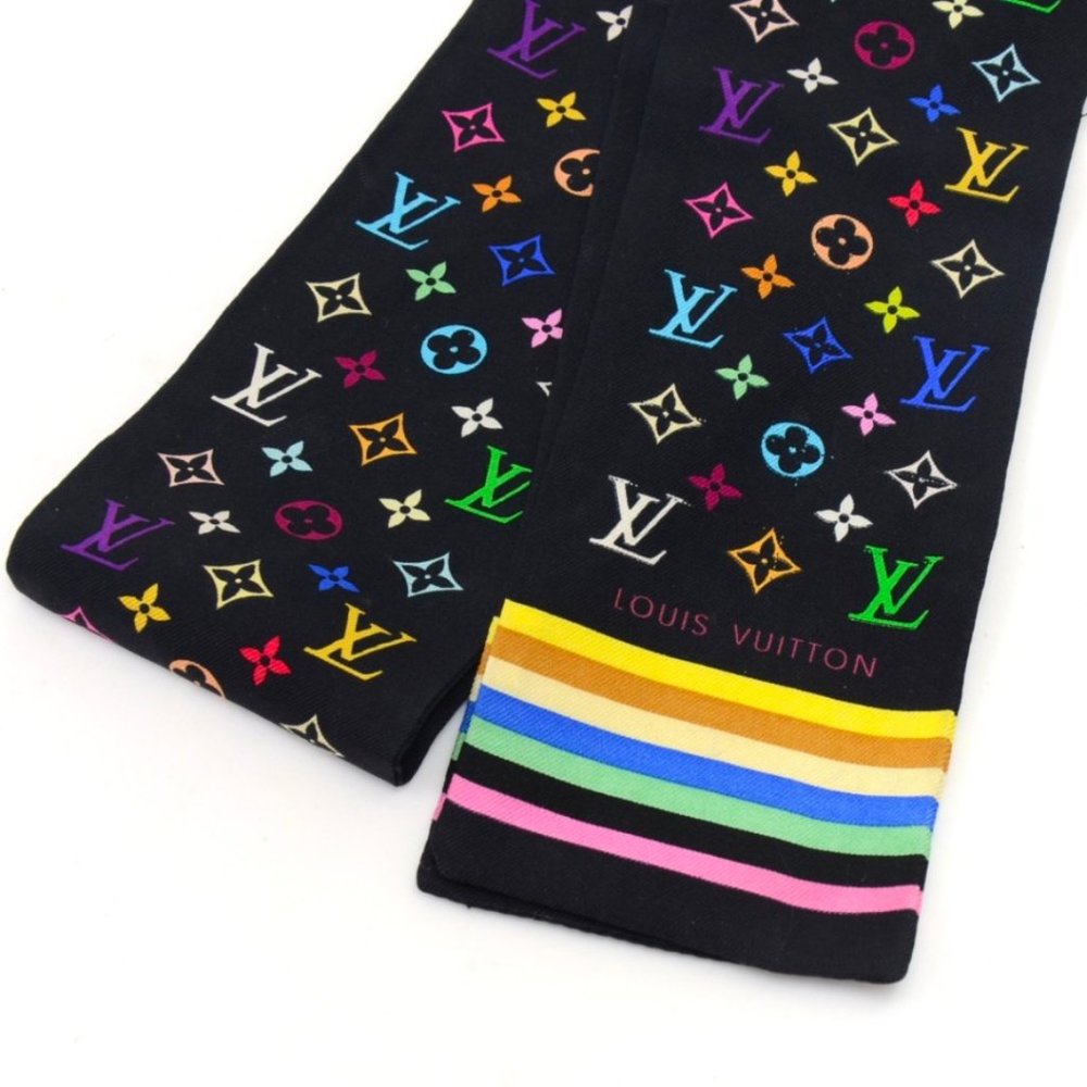 Louis Vuitton | Takashi Murakami Multicolor Silk Bandeau Twilly